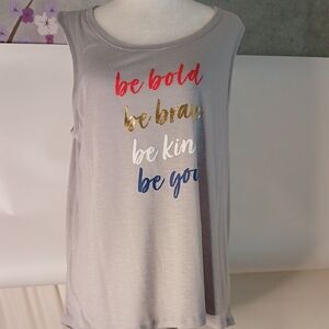 Women's Gray Sleeveless Top